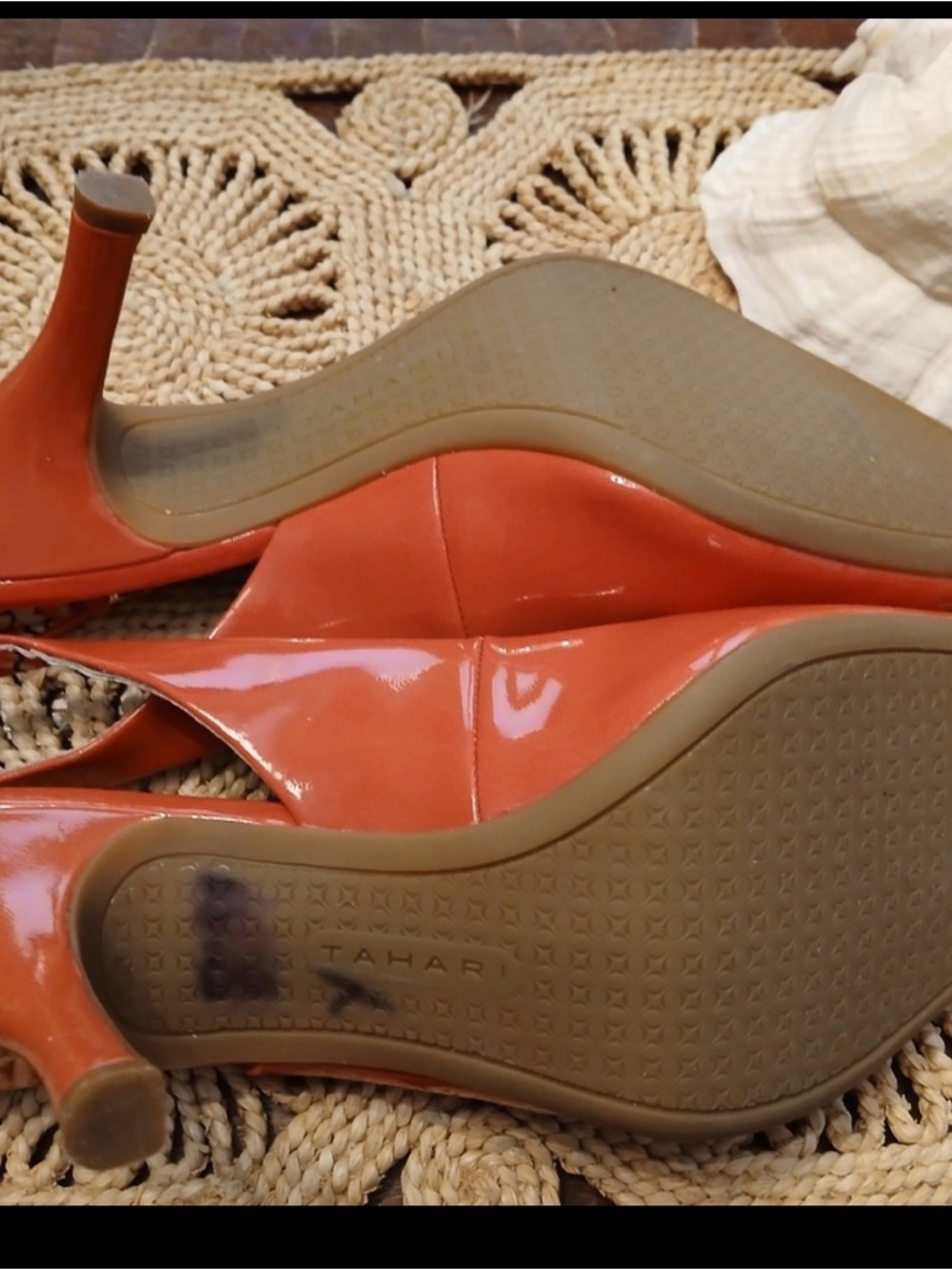 Tahari Coral Patent Leather Slingback Heels - Picture 4 of 5